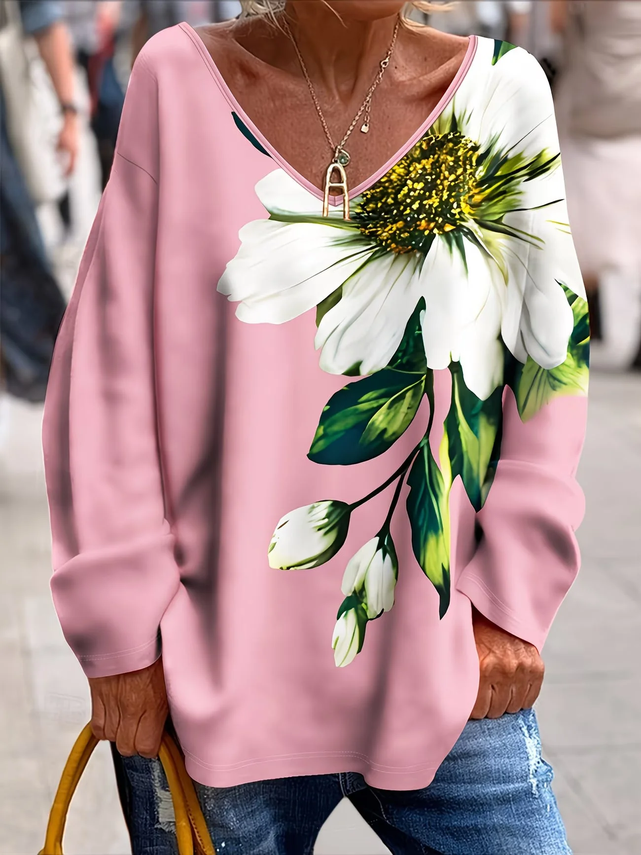 Daphna - Maglietta Oversize Con Stampa Floreale - Image 9