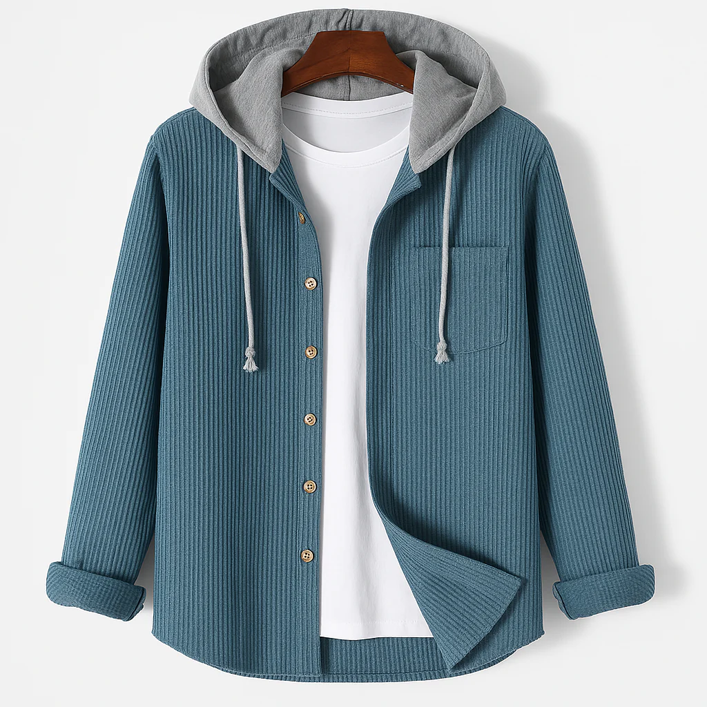 Darcy - Felpa Con Cappuccio Casual In Velluto a Coste