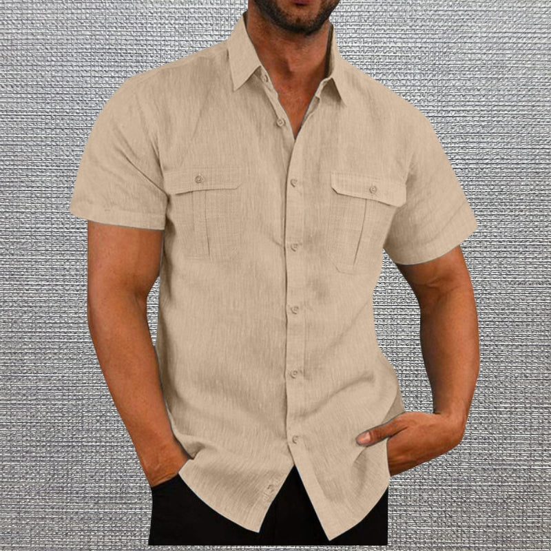 Darius - Camicie A Maniche Corte Con Due Taschini Sul Petto - Image 4