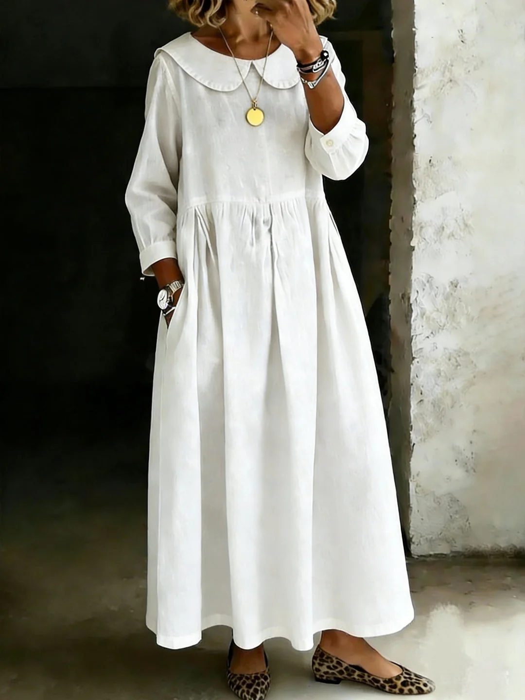Dasol - Abito in Denim a Maniche Lunghe - Image 5