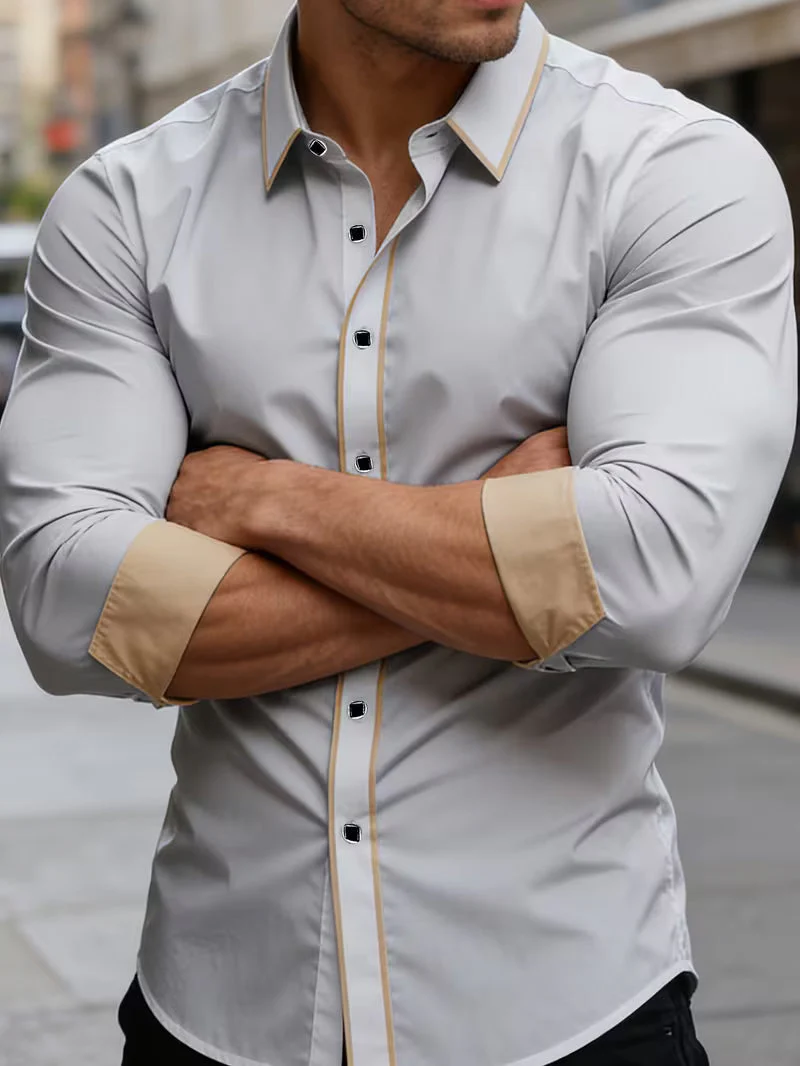 Daven - Camicia Business Vestibilità Slim Casuale - Image 10