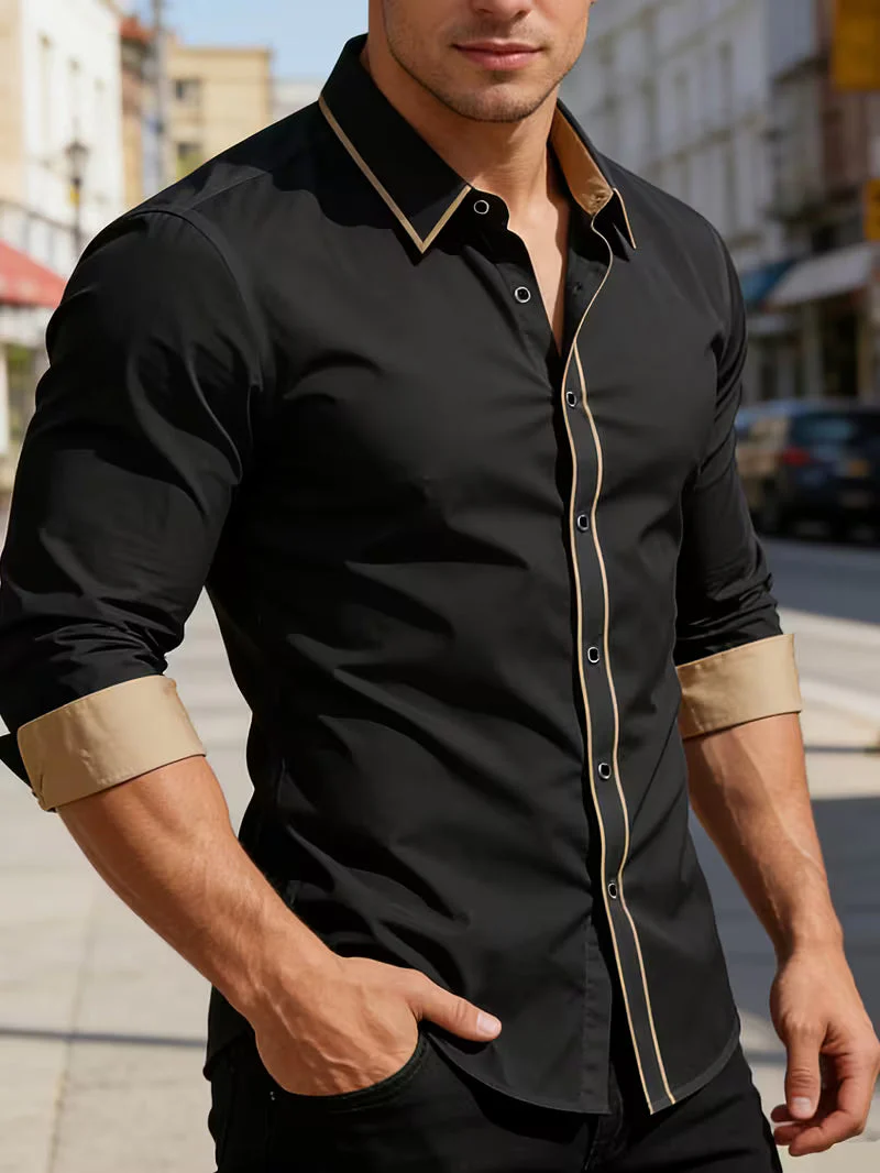 Daven - Camicia Business Vestibilità Slim Casuale - Image 6