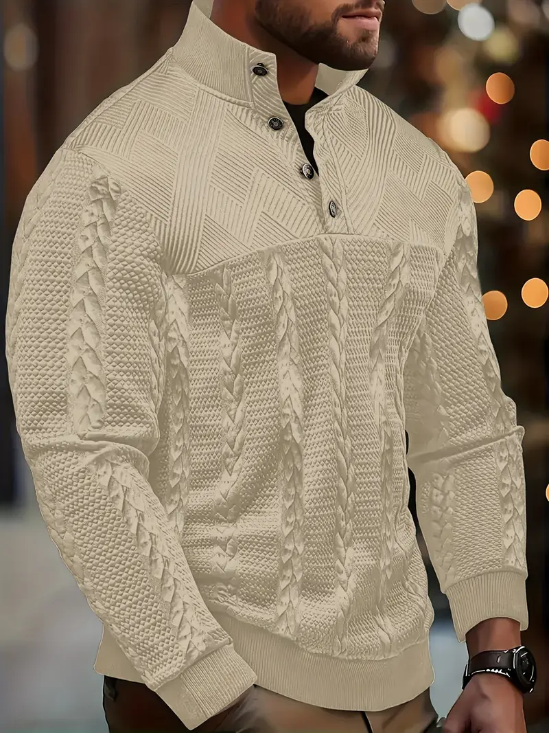 Dawson - Maglione Henley a Maniche Lunghe Con Strisce - Image 3