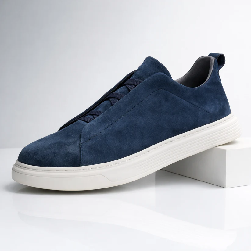 Derek - Elegante Scarpa Da Ginnastica In Pelle Scamosciata - Image 3