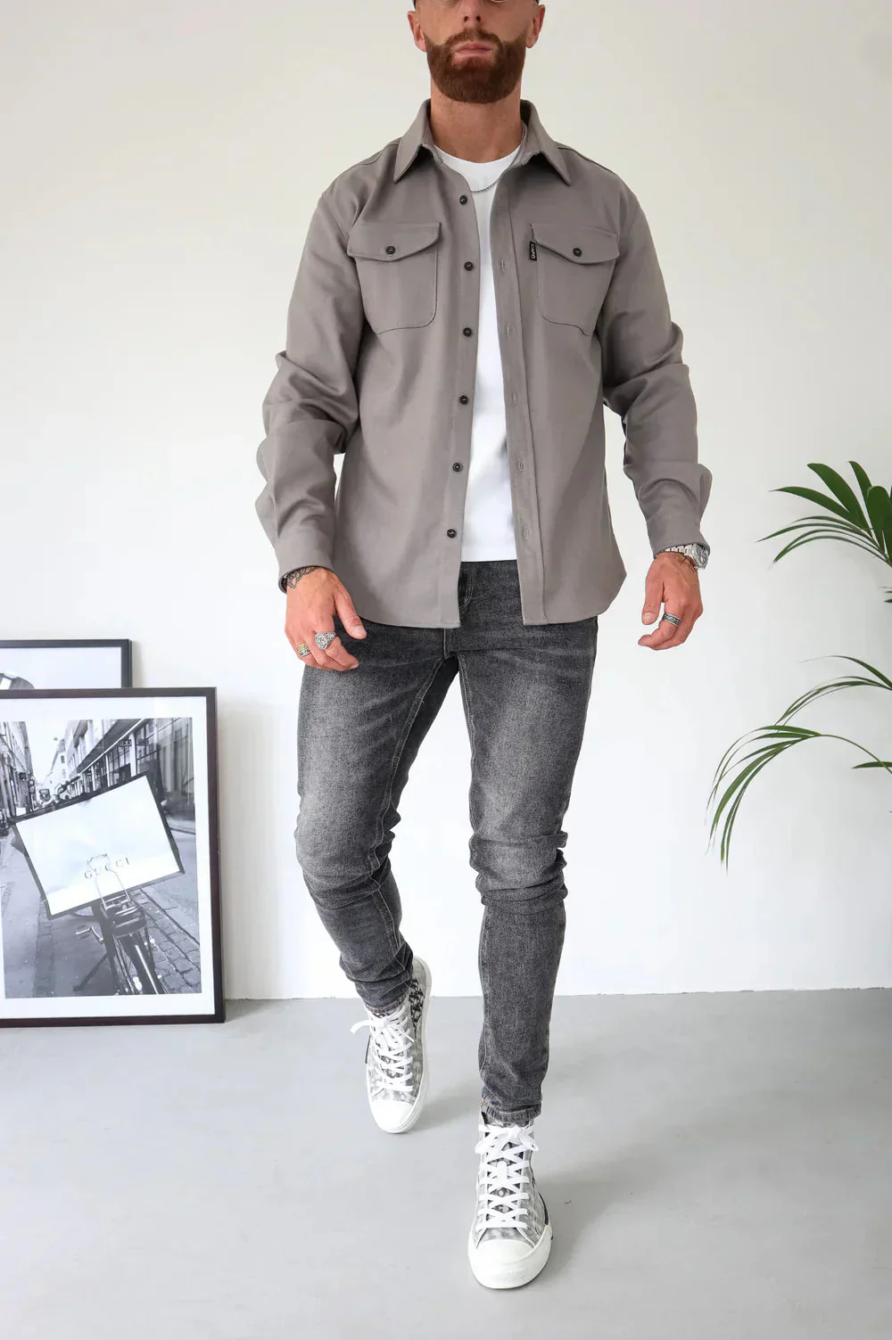 Dewid - Camicia con Bottoni e Tasche Frontali - Image 10