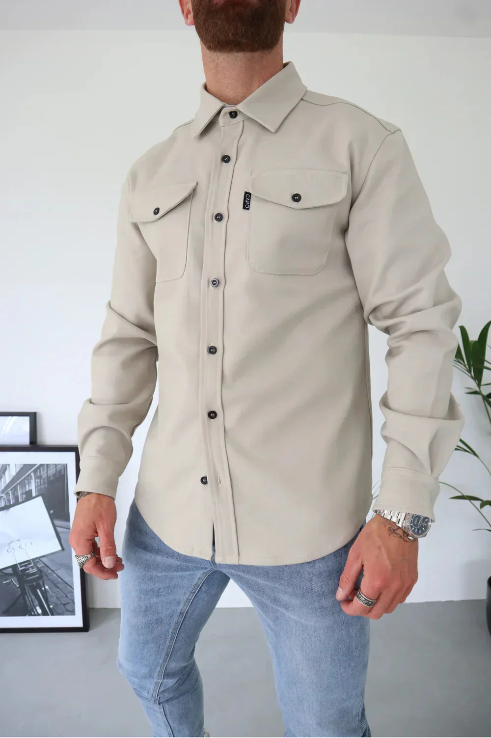 Dewid - Camicia con Bottoni e Tasche Frontali - Image 13