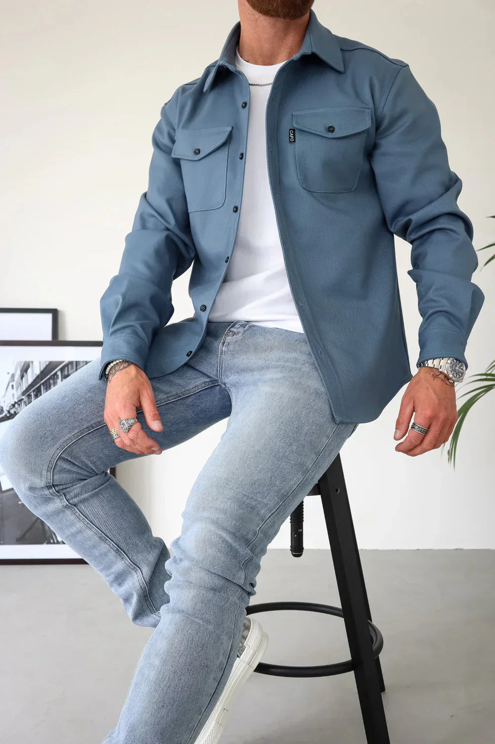 Dewid - Camicia con Bottoni e Tasche Frontali - Image 21