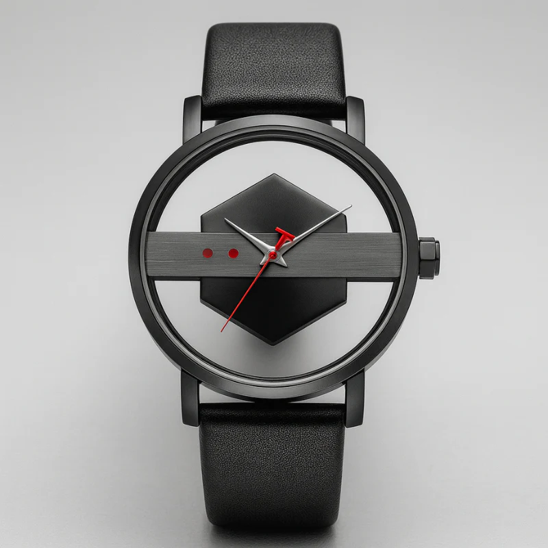 DialVorn - Orologio Con Quadrante Geometrico E Cinturino