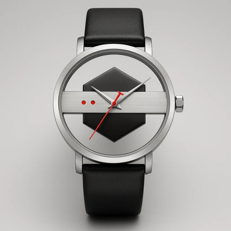 DialVorn - Orologio Con Quadrante Geometrico E Cinturino - Image 2