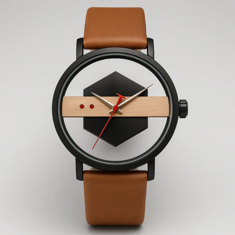 DialVorn - Orologio Con Quadrante Geometrico E Cinturino - Image 4
