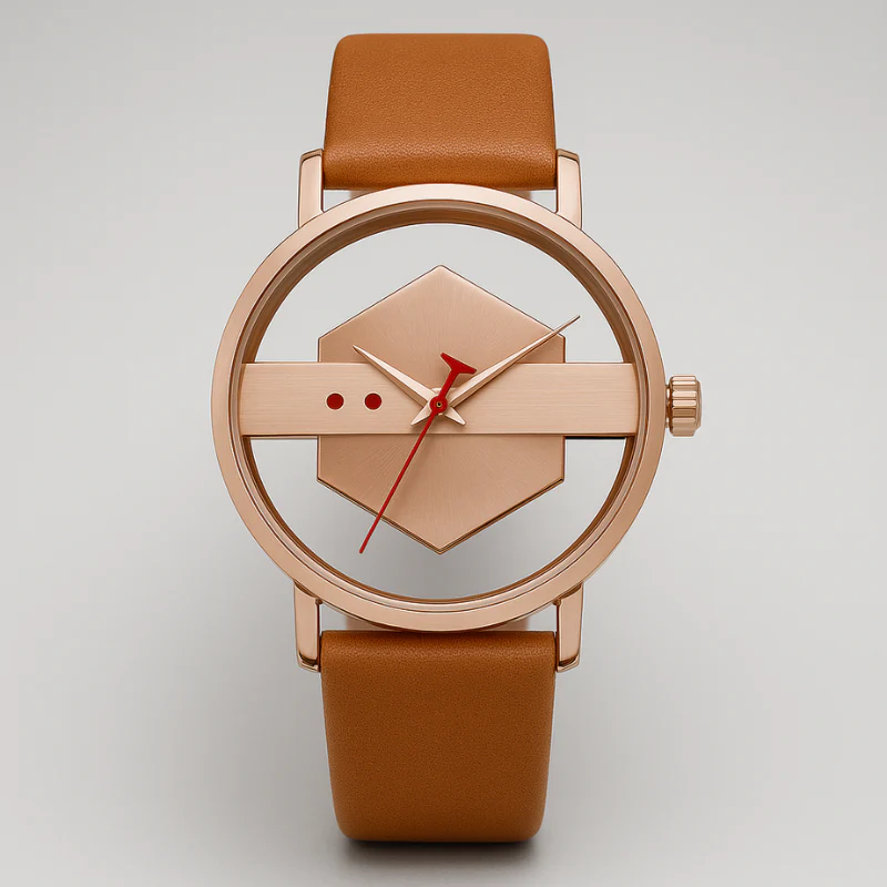 DialVorn - Orologio Con Quadrante Geometrico E Cinturino - Image 5