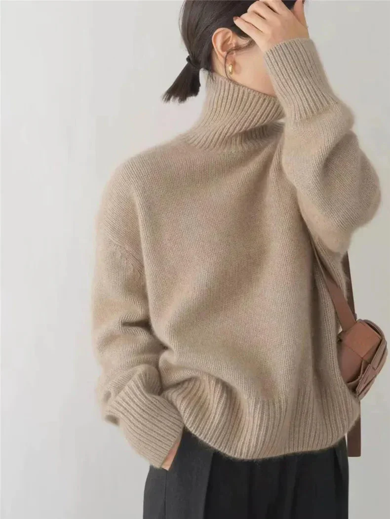Diana – Confortevole Maglione a Collo Alto In Maglia Morbida - Image 5