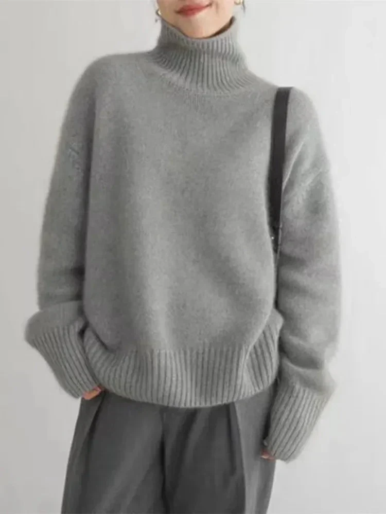 Diana – Confortevole Maglione a Collo Alto In Maglia Morbida - Image 6