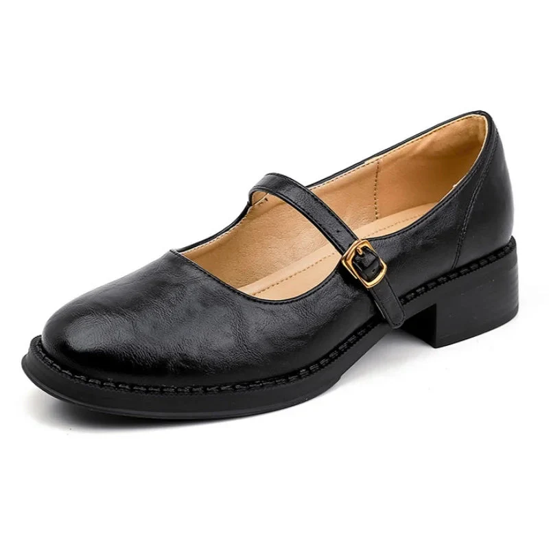Donia - Comode Scarpe in Pelle Con Cinturino - Image 6
