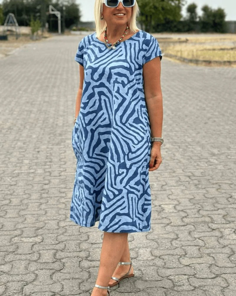 Dorothee - Abito Morbido In Cotone Con Tasche Laterali - Image 7