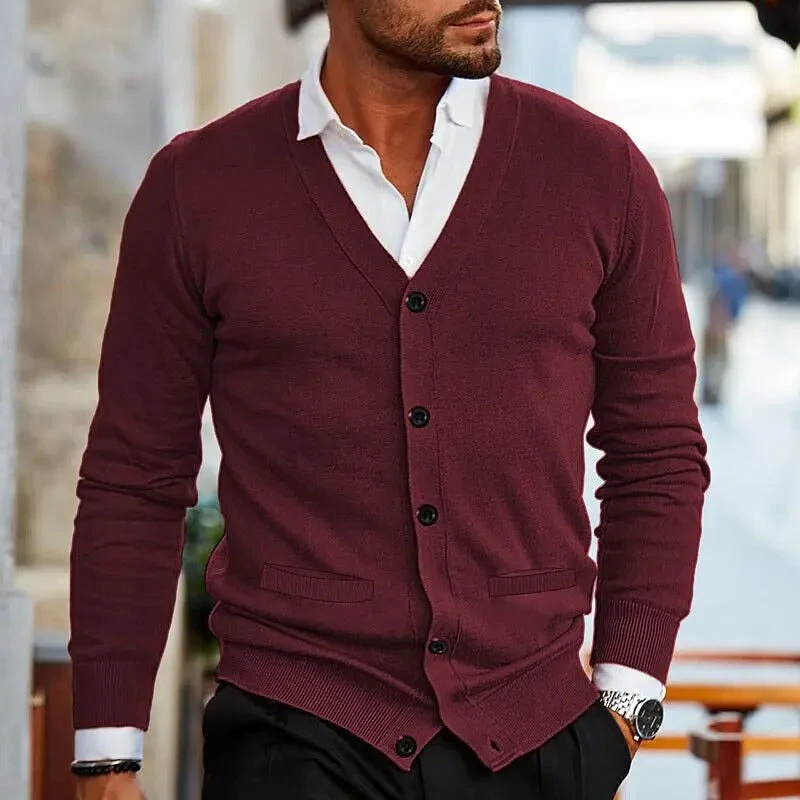 Dunstan - Cardigan Casuale Con Scollo a V - Image 5