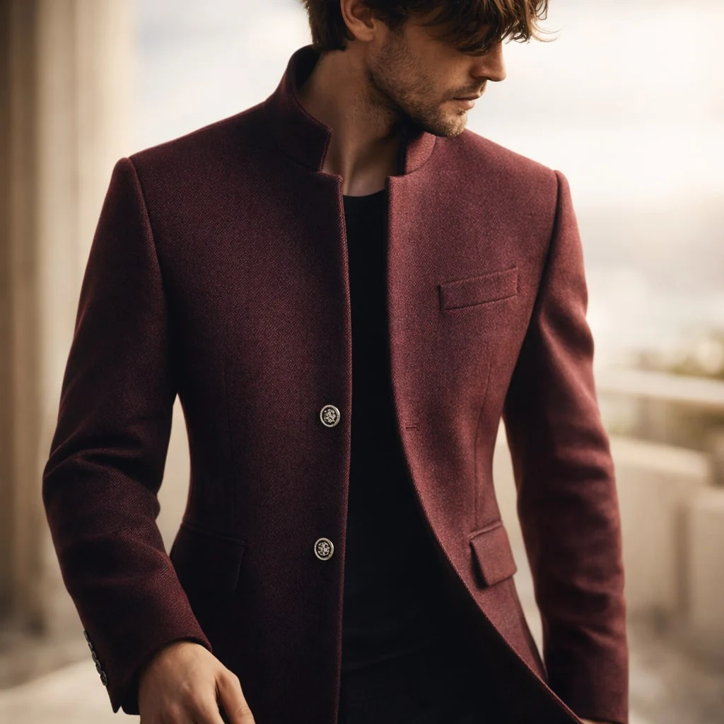 Dusko - Cappotto Con Collo Alto e Bottoni - Image 5