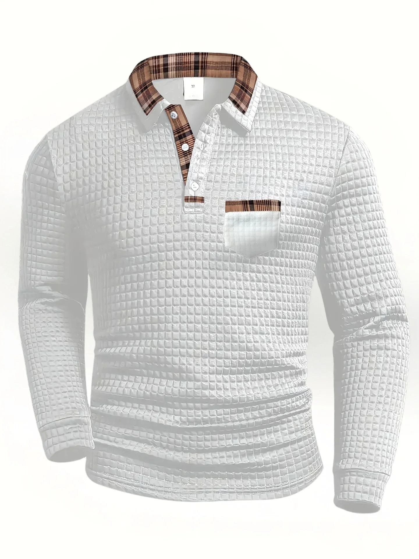 Dvarko - Polo Casual Con Motivo A Quadri - Image 4