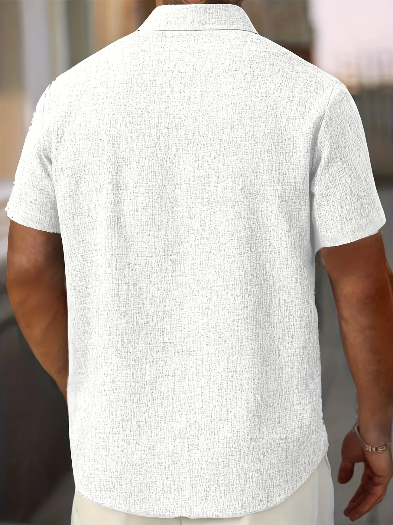 Dwight - Camicia Leggera In Misto Lino A Maniche Corte - Image 32