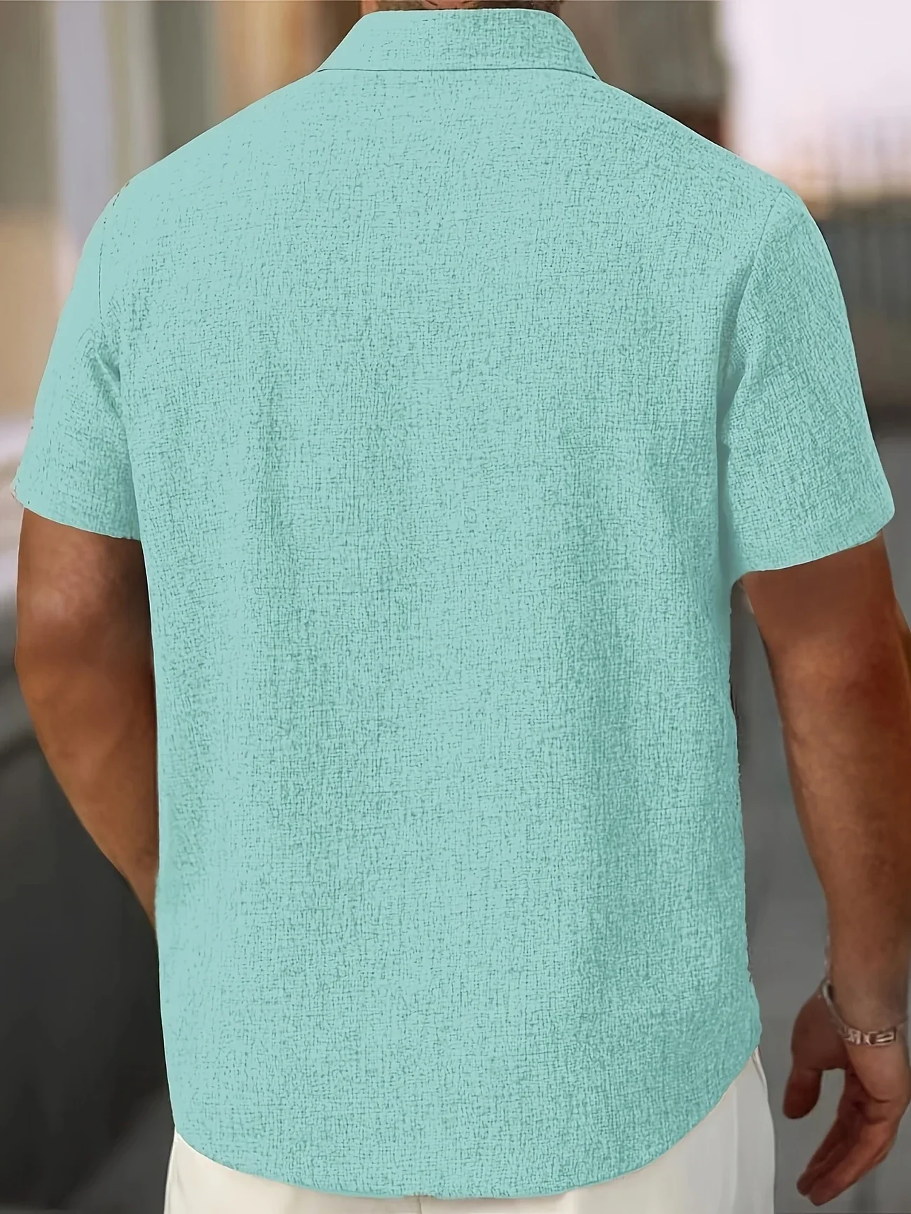 Dwight - Camicia Leggera In Misto Lino A Maniche Corte - Image 48