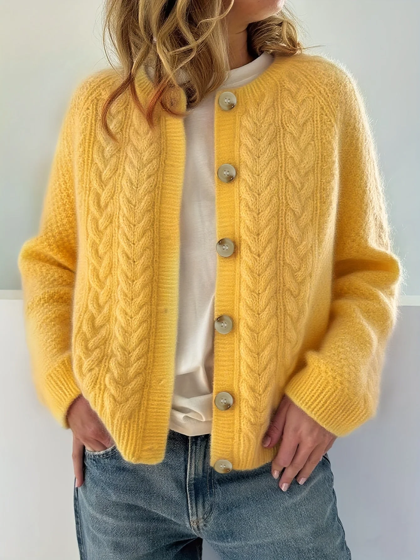 Dwina - Cardigan Lavorato a Maglia Con Bottoni