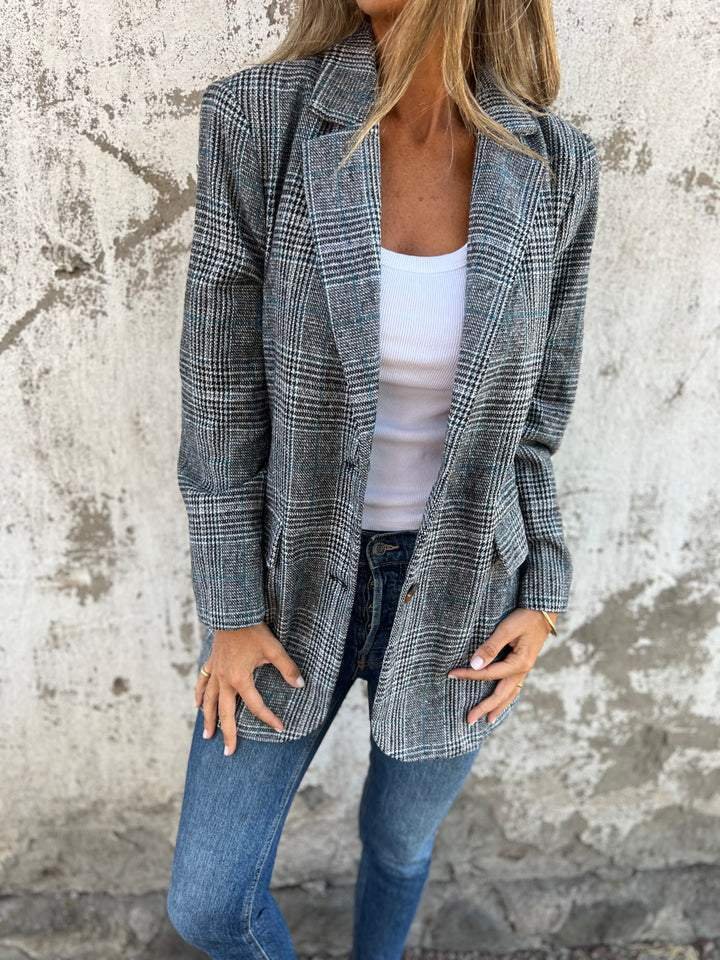 Elaina - Elegante Blazer Invernale a Quadri - Image 2