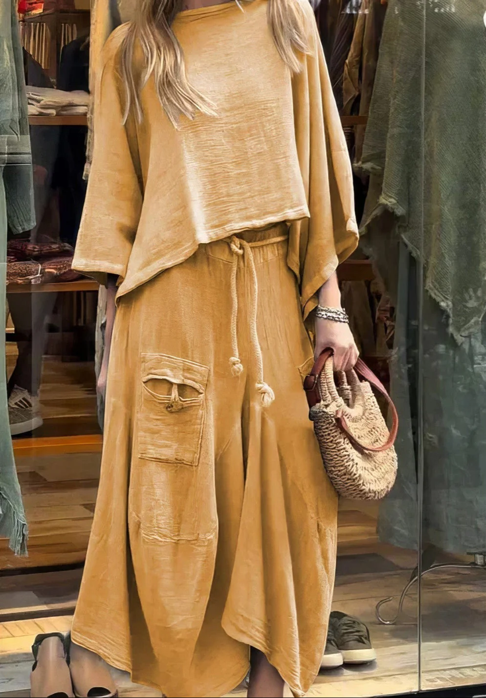Elaine - Set Casual Due Pezzi Camicetta e Gonna - Image 4