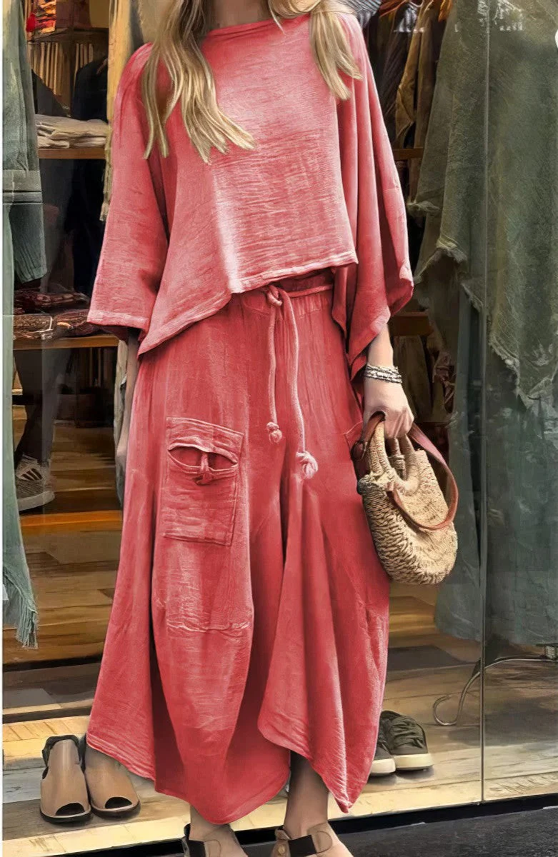 Elaine - Set Casual Due Pezzi Camicetta e Gonna - Image 6