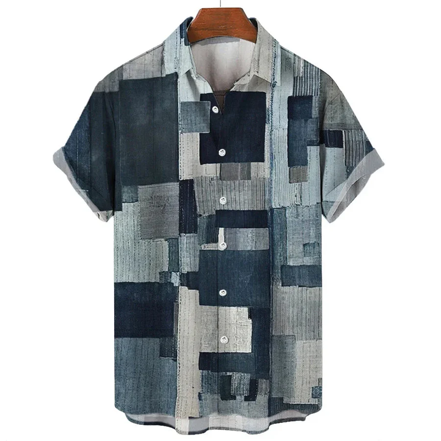 Eleazar - Camicia Patchwork Geometrico - Image 3