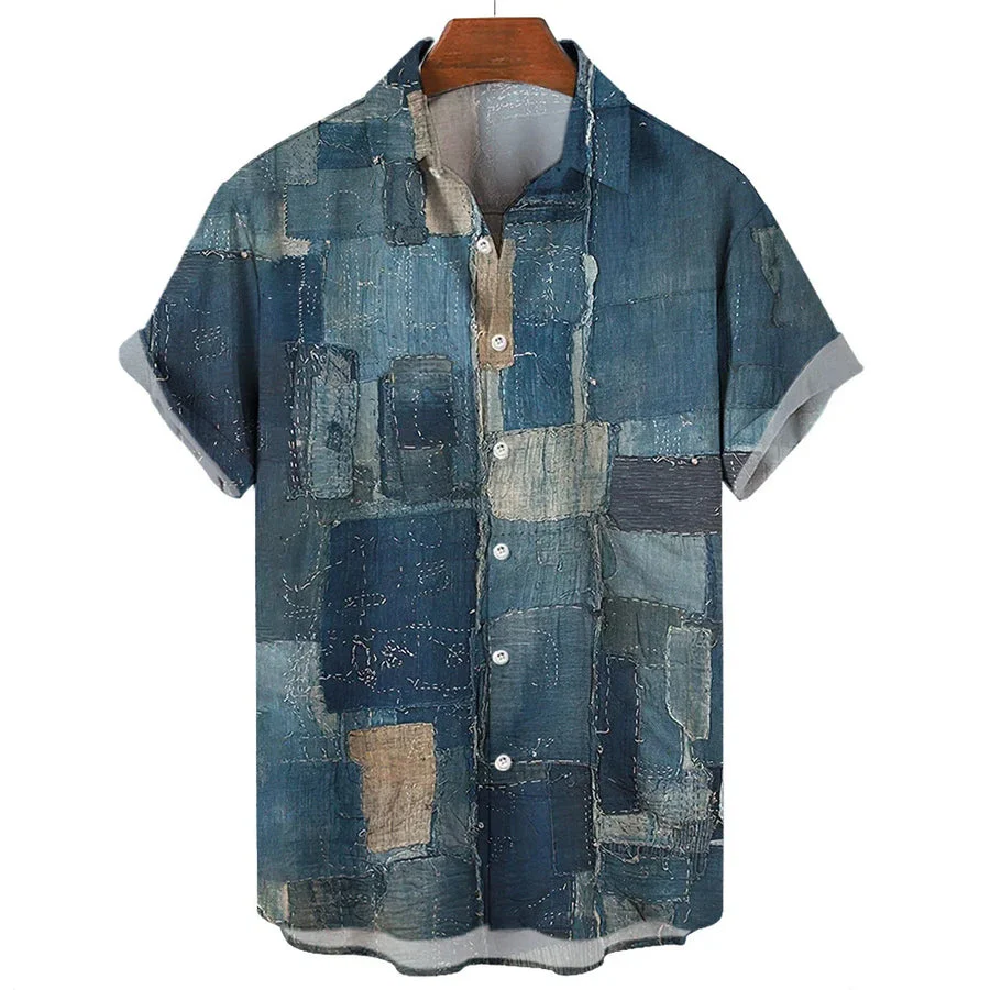 Eleazar - Camicia Patchwork Geometrico - Image 5