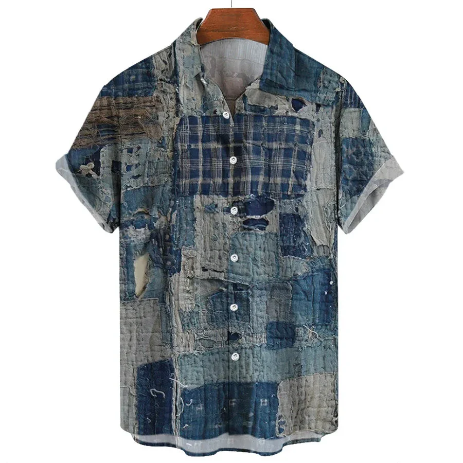 Eleazar - Camicia Patchwork Geometrico - Image 6