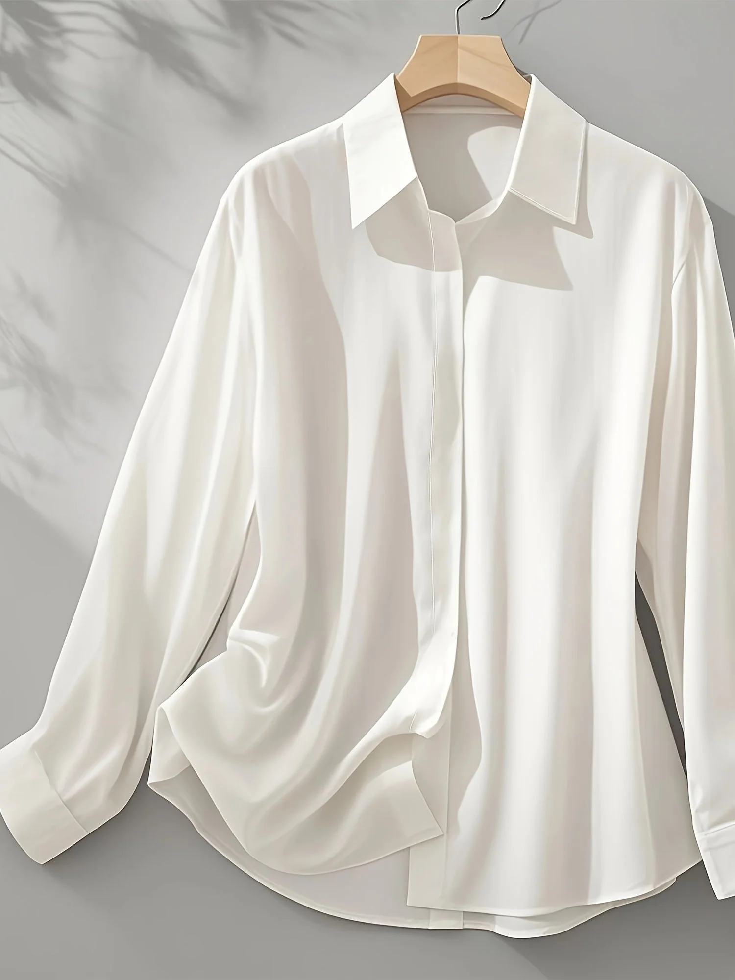 Elenochka - Elegante Camicia A Maniche Lunghe Bottoni - Image 12