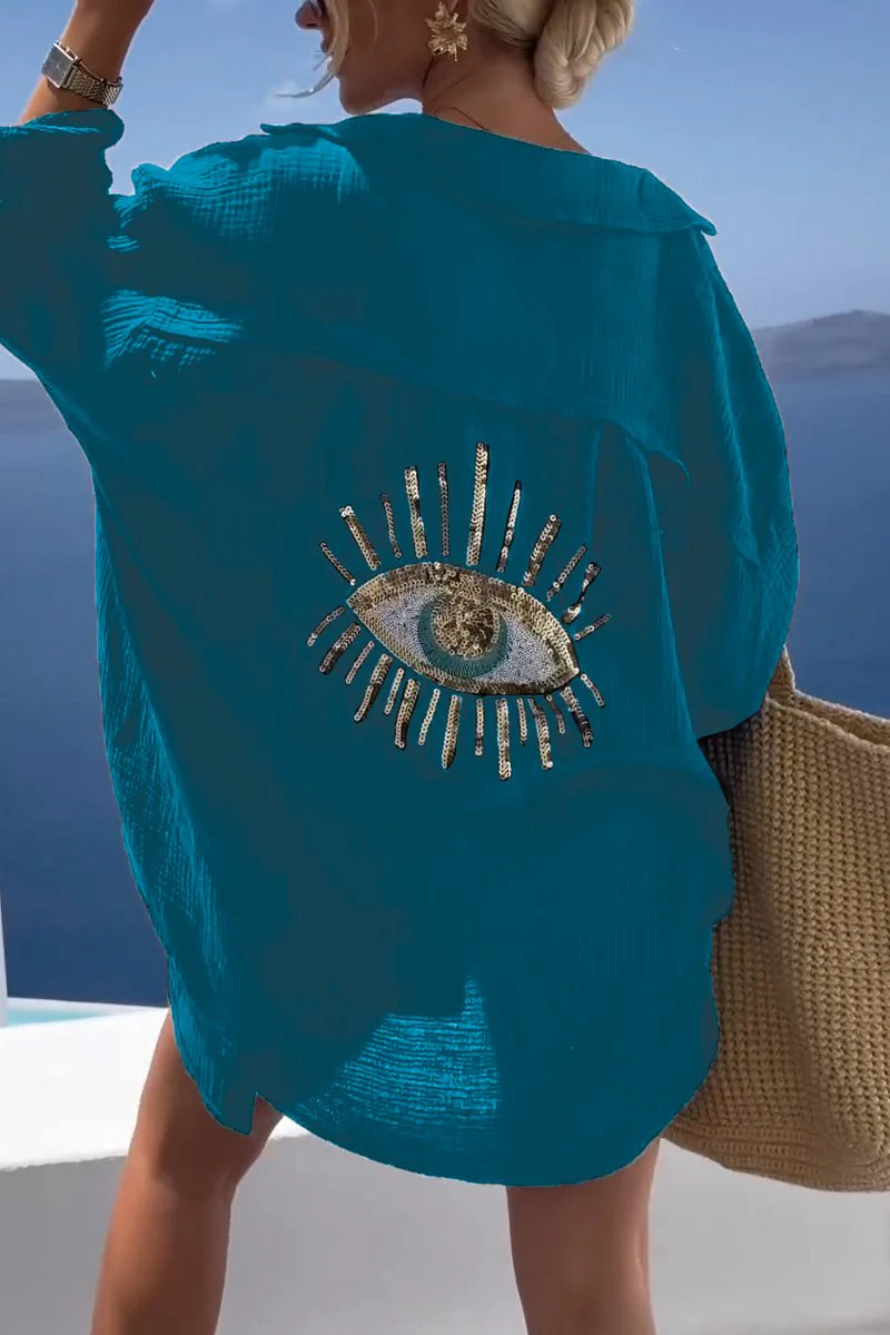 Eliza - Camicia in Cotone Oversize Horus - Image 7