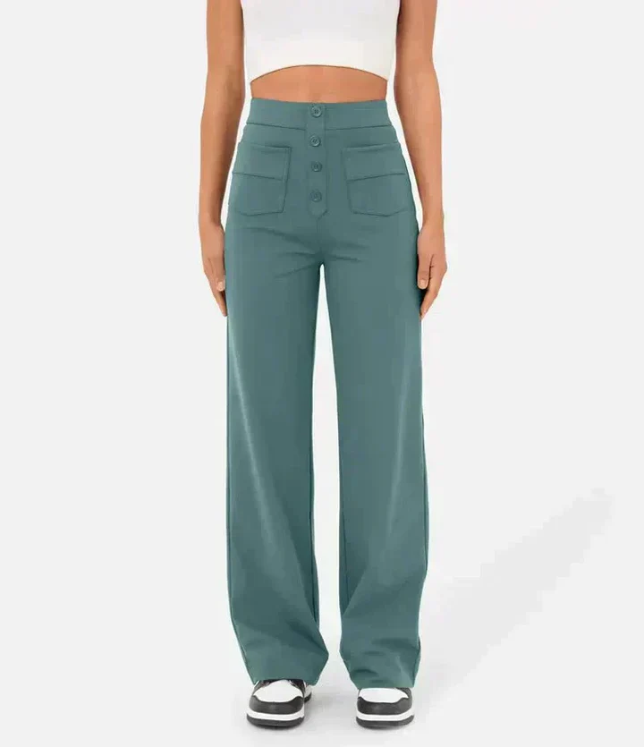 Elkee - Pantaloni Elastici a Vita Alta - Image 4
