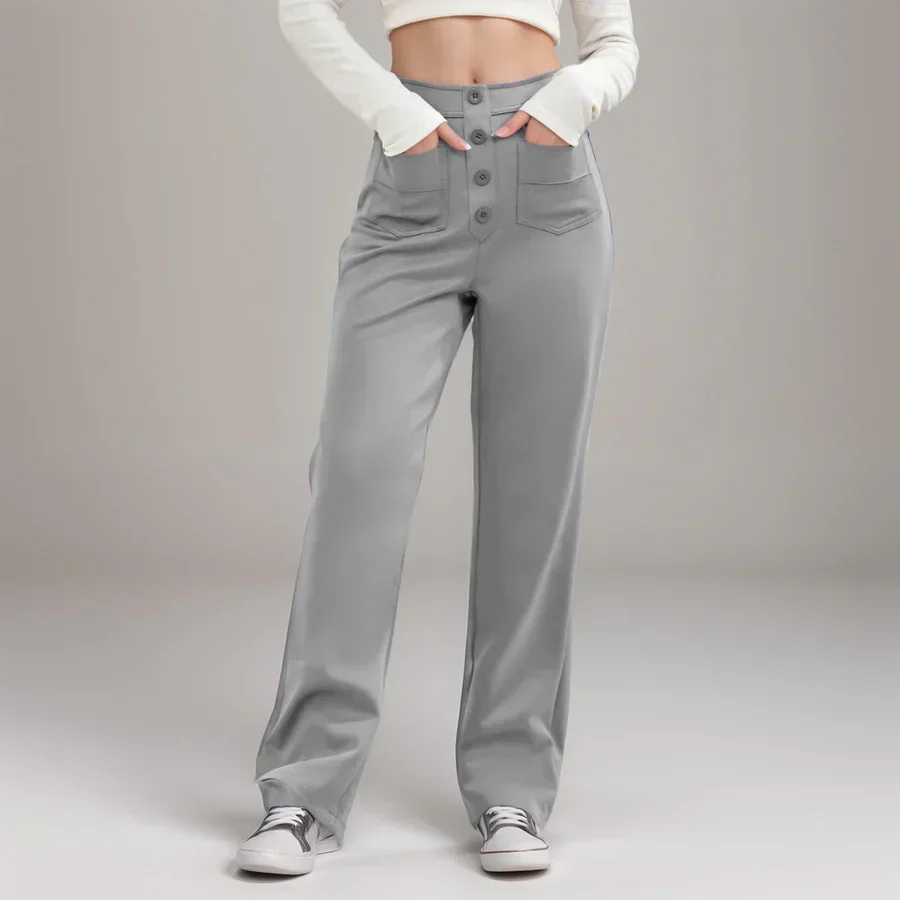 Elkee - Pantaloni Elastici a Vita Alta - Image 5