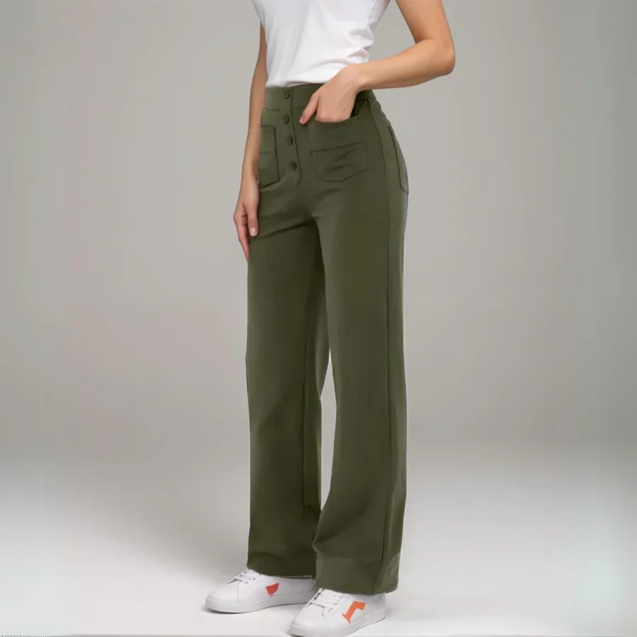 Elkee - Pantaloni Elastici a Vita Alta - Image 6