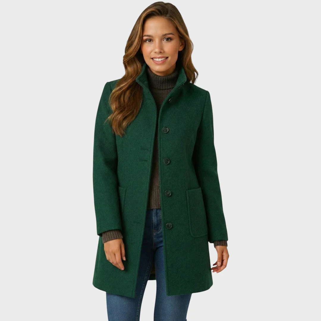 Ellarose - Elegante Cappotto in Lana Con Abbottonatura - Image 7