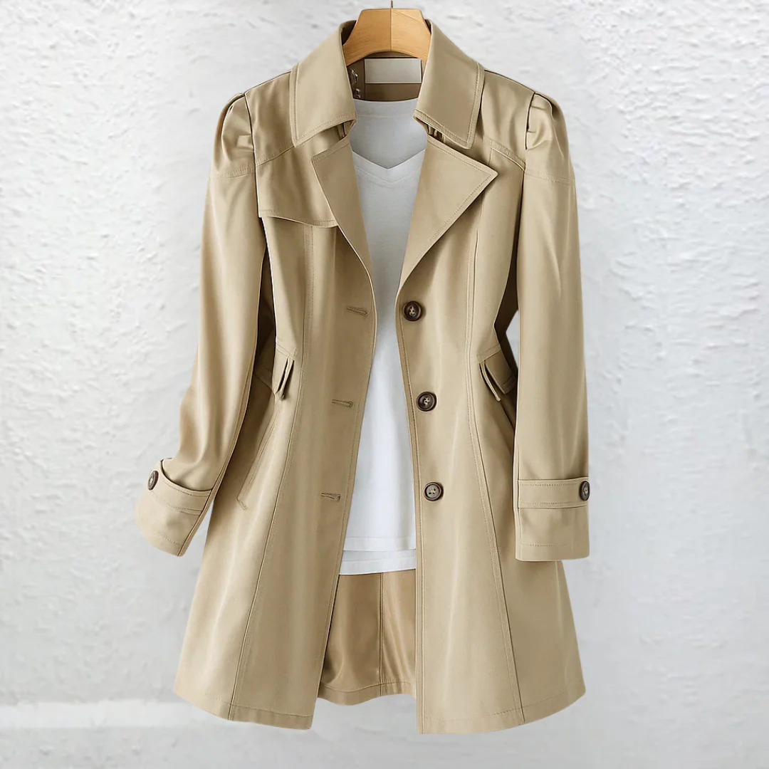 Ellice - Trench a Maniche Lunghe Con Bottoni - Image 2