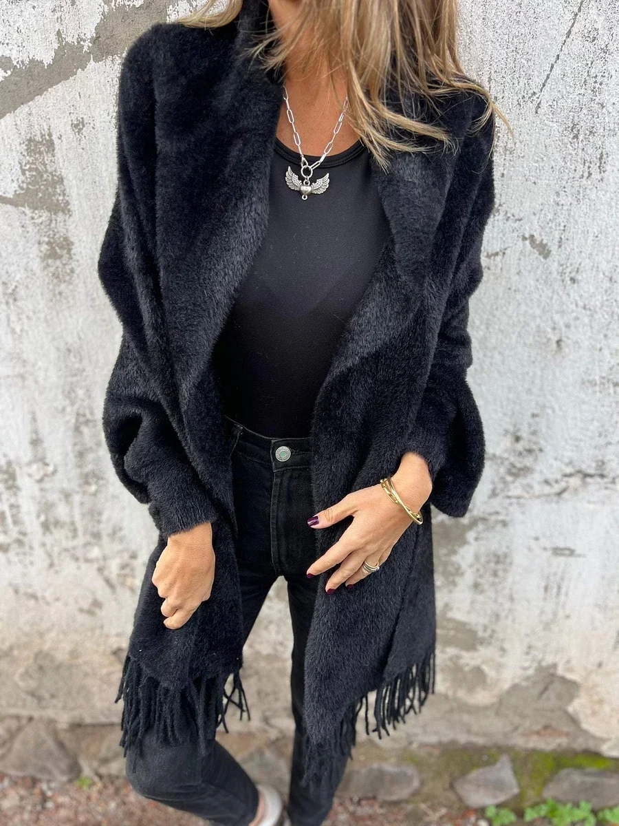 Ellyse - Cappotto Con Frange e Maniche Lunghe - Image 5