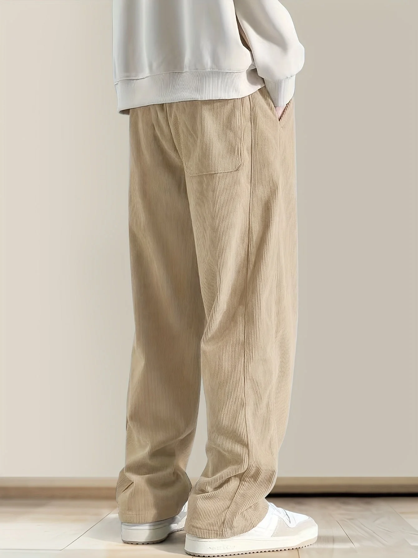 Ellyson - Pantaloni In Velluto a Coste Con Coulisse In Vita - Image 5