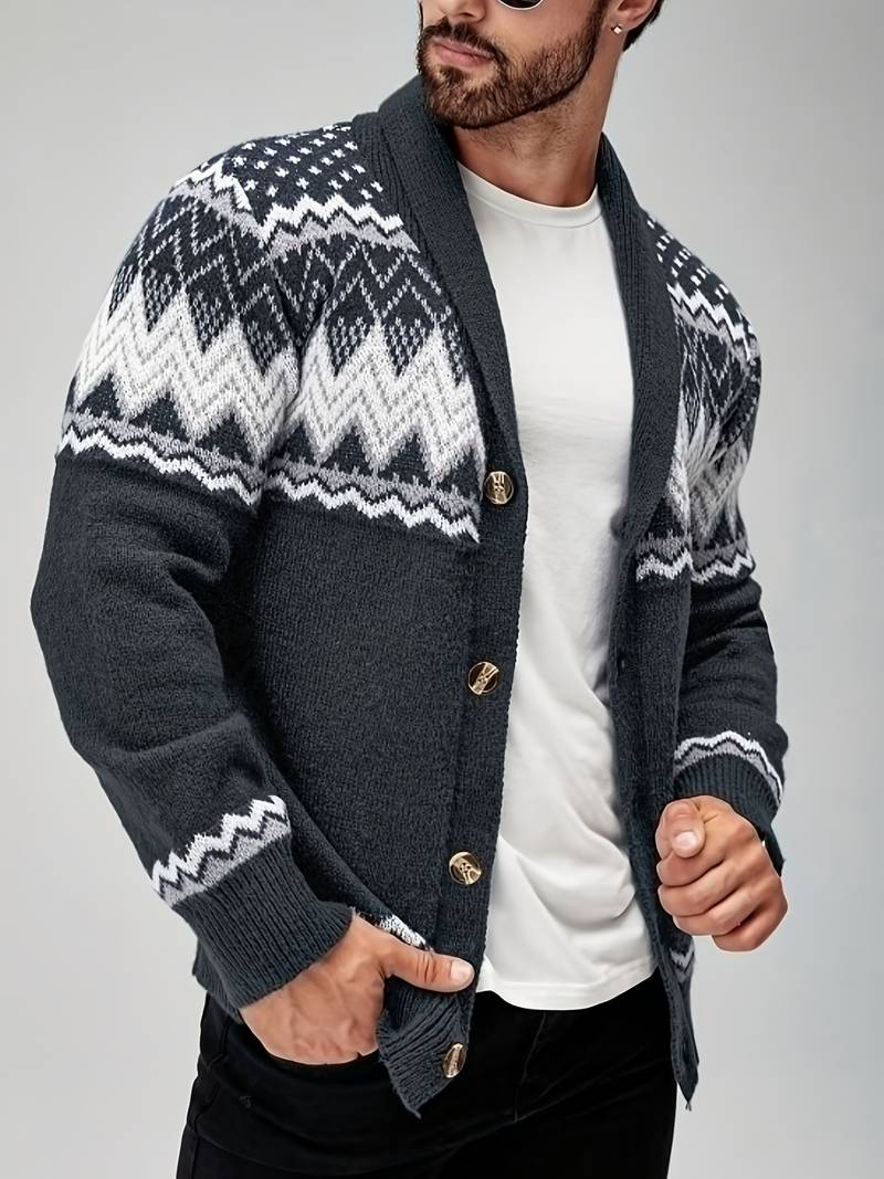 Elroy - Maglione Casual Con Motivo Geometrico - Image 11