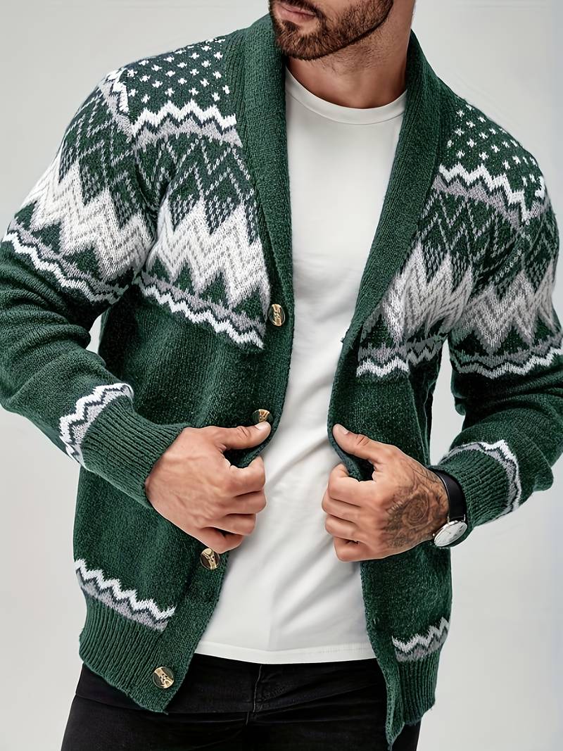 Elroy - Maglione Casual Con Motivo Geometrico - Image 3