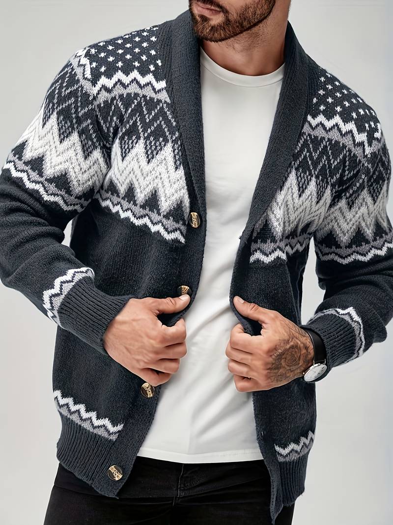 Elroy - Maglione Casual Con Motivo Geometrico - Image 4