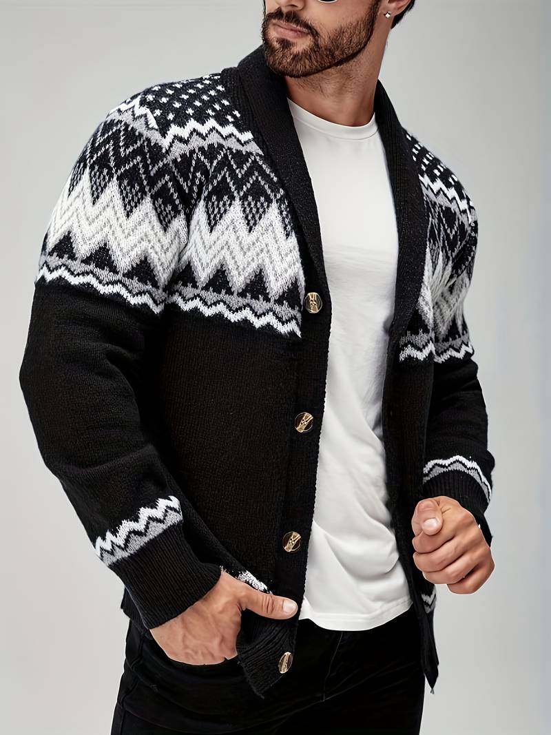 Elroy - Maglione Casual Con Motivo Geometrico - Image 8