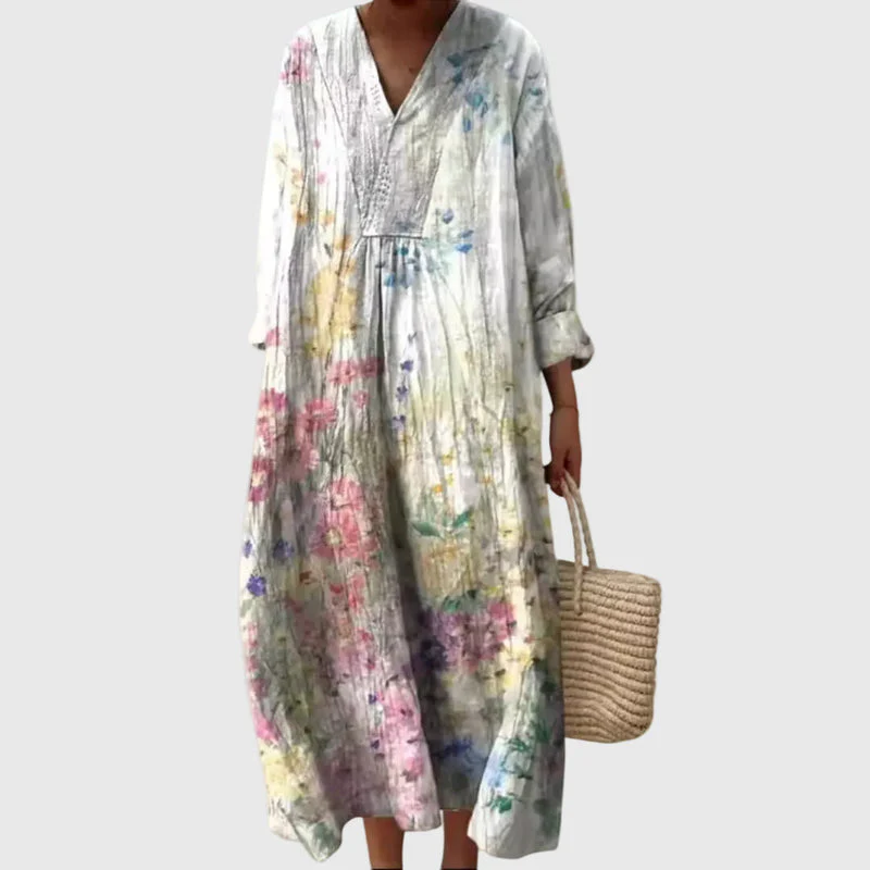 Elyana - Abito Midi Oversize Con Scollo a V - Image 8