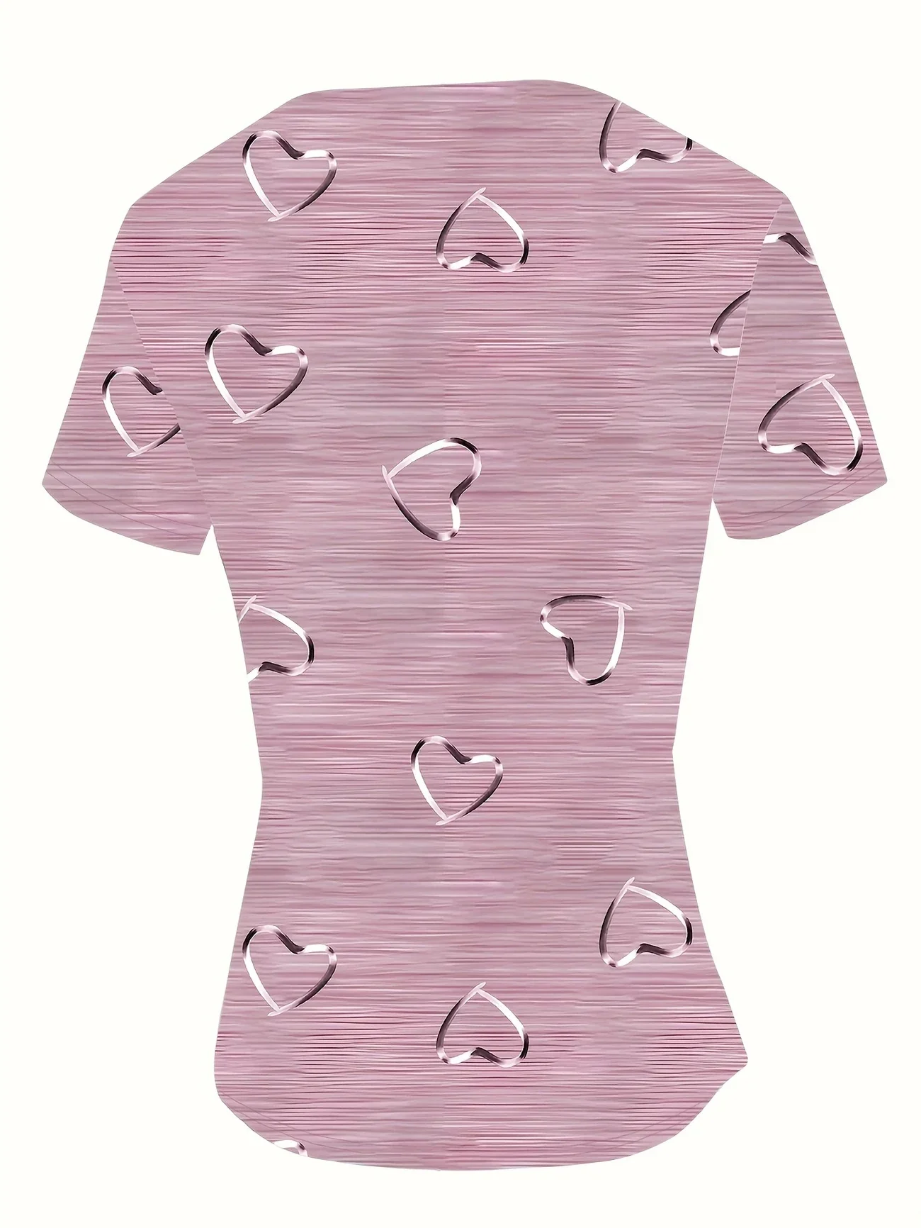 Emlyn - Top Alla Moda Con Scollo a V e Stampa a Cuori - Image 11