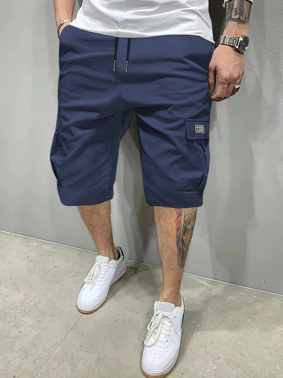 Emmitt - Pantaloncini Cargo a Tasche Multiple - Image 7