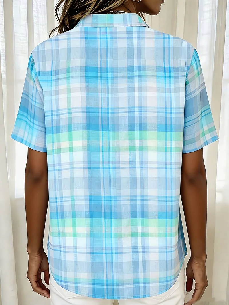 Endrita - Camicia Casual a Maniche Corte Con Bottoni - Image 6