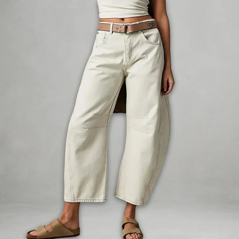 Entela - Jeans Casual Larghi Con Tasche - Image 3