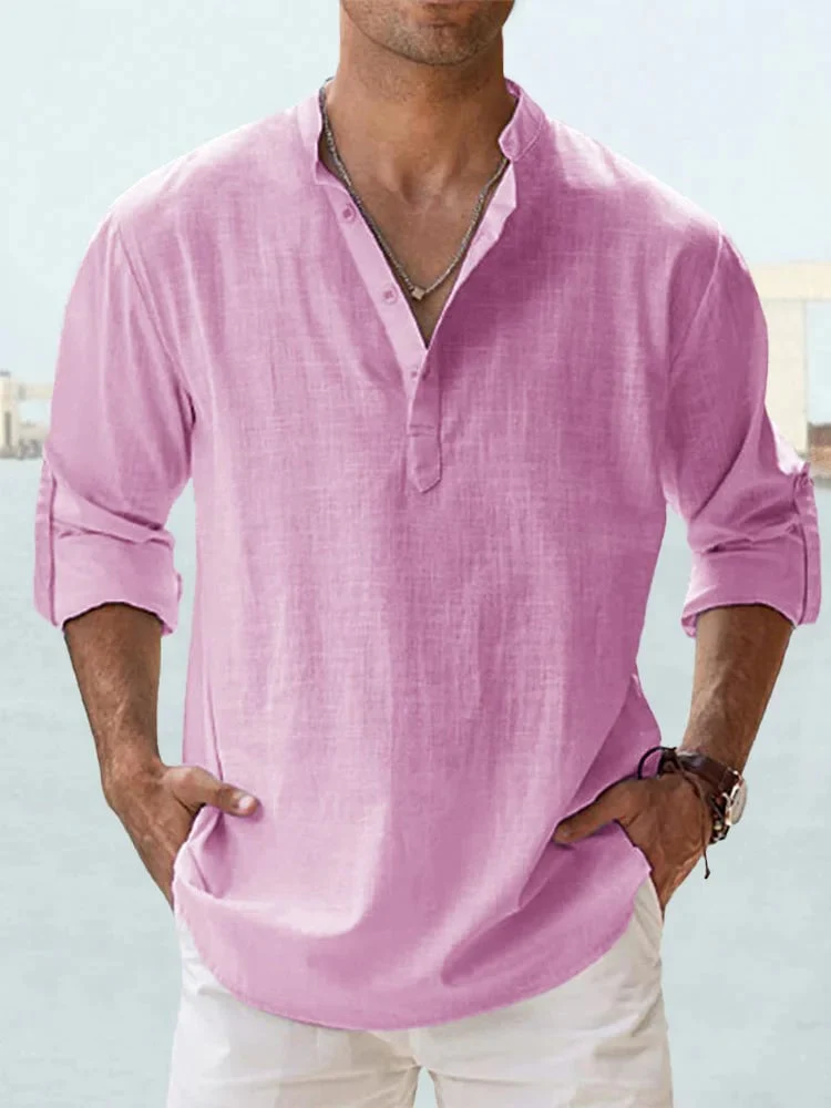 Eranga - Camicia a Maniche Lunghe in Cotone e lino - Image 10